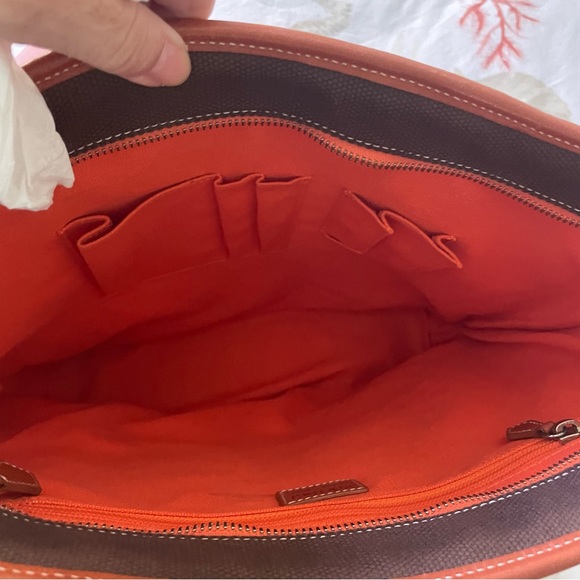 ECLETTICA tote.  Great stitching in handles.  Fits laptop.  Used once. - Picture 7 of 14